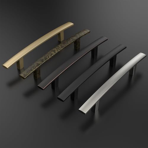 homdiy 3 inch Cabinet Pulls Brushed Nickel 20 Pack Arch Cabinet Hardware HD1003BSS76 Nickel Drawer Pulls Modern Kitchen Cabinet Handles Dresser Drawer Handles