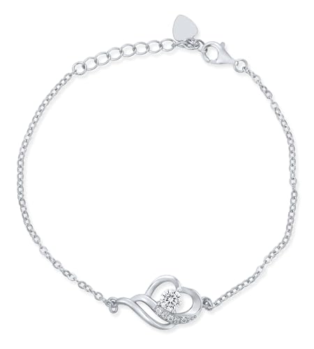 Image of KOURA 925 Sterling Silver Bracelet for Women & Girls | Sleek Adjustable Link Design | Timeless Silver Jewellery for Everyday Use, Work, Celebrations & Thoughtful Gifting