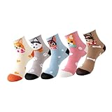 THINCAN 5 pares de calcetines deportivos transpirables con amortiguación mejorada y ajuste elástico para correr gimnasio, calcetines deportivos prácticos para mujeres