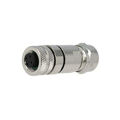 Prise mâle M12 4 broches femelle code A IP65 pour connectique DeviceNet