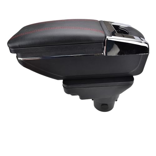 Accoudoir Kia Rio 4 2017-2019 x-Line avec boîte de rangement centrale cuir fil rouge