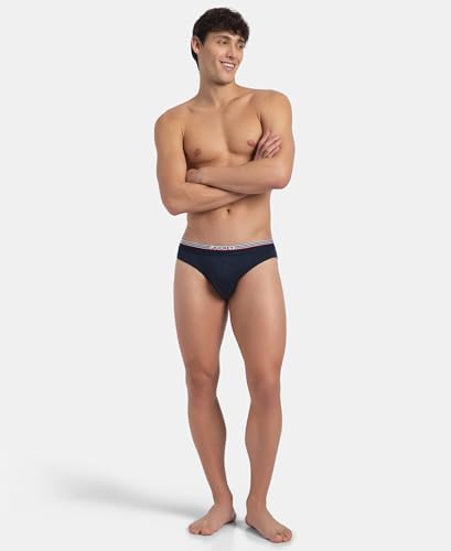 Image of Jockey US49 Men Super Combed Cotton Solid Brief with Ultrasoft Waistband
