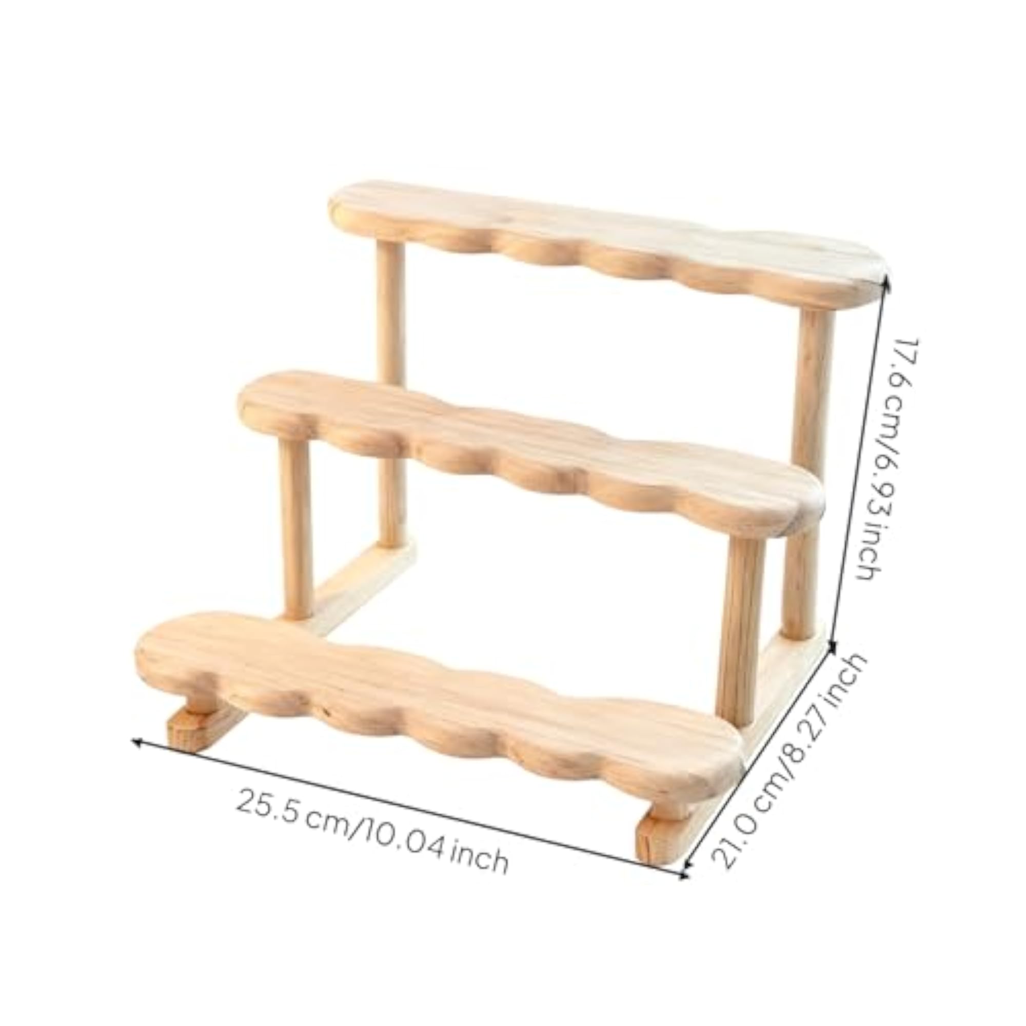 Acrylic Perfume Organizer, 3-Tier Transparent Display Shelf