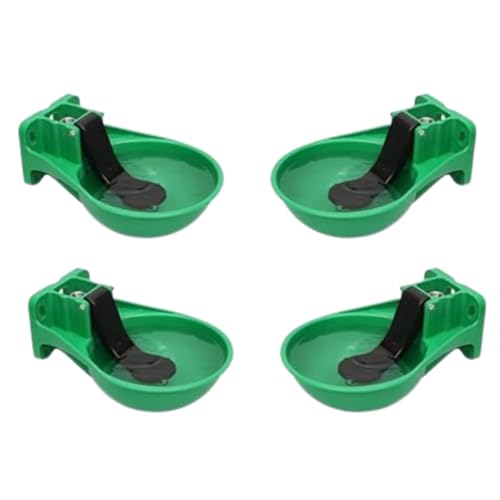 Image of Farmer King Automatic Water Bowl for Cows, Buffaloes & Horses | Auto Fill Livestock Water Drinker Feeder | Heavy Duty Farm Animal Drinking Bowl | Easy Install | Pack of 4
