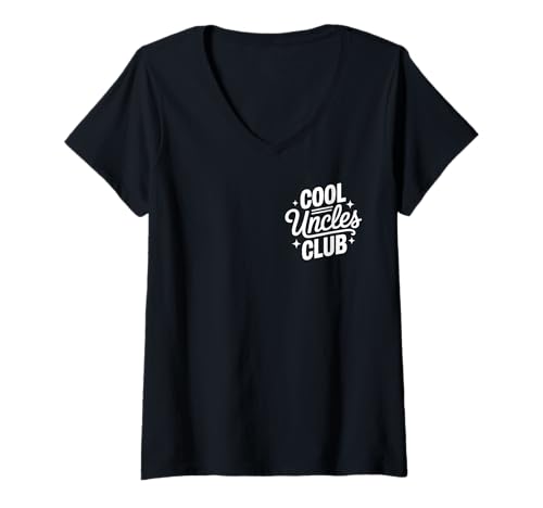 Mujer Cool Uncles Club Humor Familiar Divertido Camiseta Cuello V