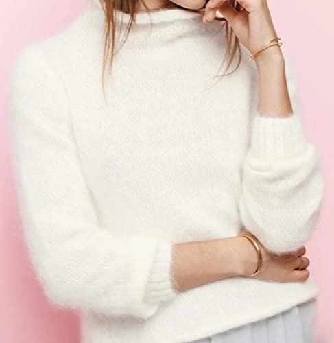 Yuyoye Angora Wool Yarn For Crochet And Knitting, Super Soft Warm Knitting Yarn Luxurious Fluffy Yarn (03-Ginger) #TOP3