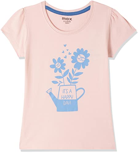 Image of Max Girl's Printed Round Neck Regular Fit T-Shirt