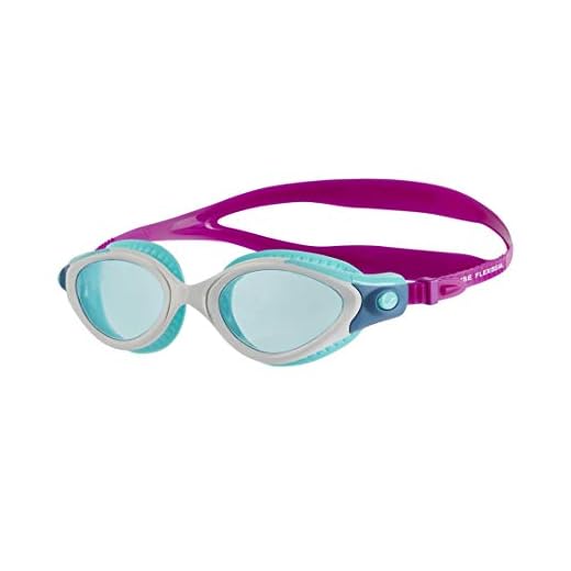 Speedo Futura Biofuse Flexiseal Gafas de Natación, Mujer, Diva / Blanco / Menta, Única
