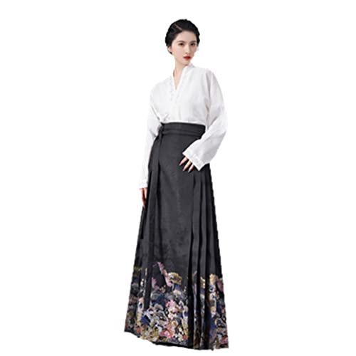 Jupe Hanfu visage de cheval haut de gamme style Ming costume C3