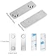 Ninyoon Magnetischer Bildaufhänger für die Wand, Magnetisches Bilderrahmen-Poster-Aufhängesystem, Starke Wandmagnete Anti-Rutsch-Design - 4,5 x 1,3 cm (12er-Pack)