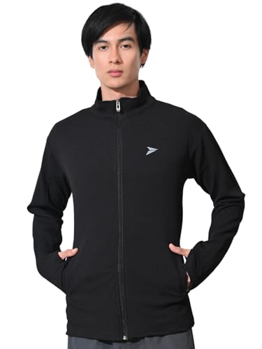 Image of FITINC Sportswear Sunscreen Jacket for Men | Anti-UV Sun Protection, Thumb Hole & CoolRush Tech - Gym, Running & Outdoor Activewear