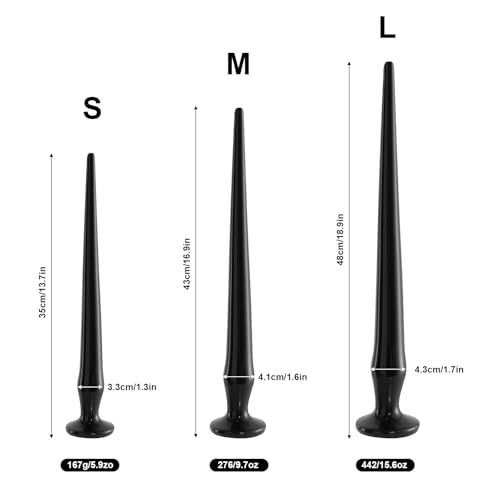 Image of Extra Long Anal Plug, 18.9'' Unisex Flexible Anal Dildo Butt Plug Anal Training Vaginal Prostate Massage Stimulation for Men and Women (Large)