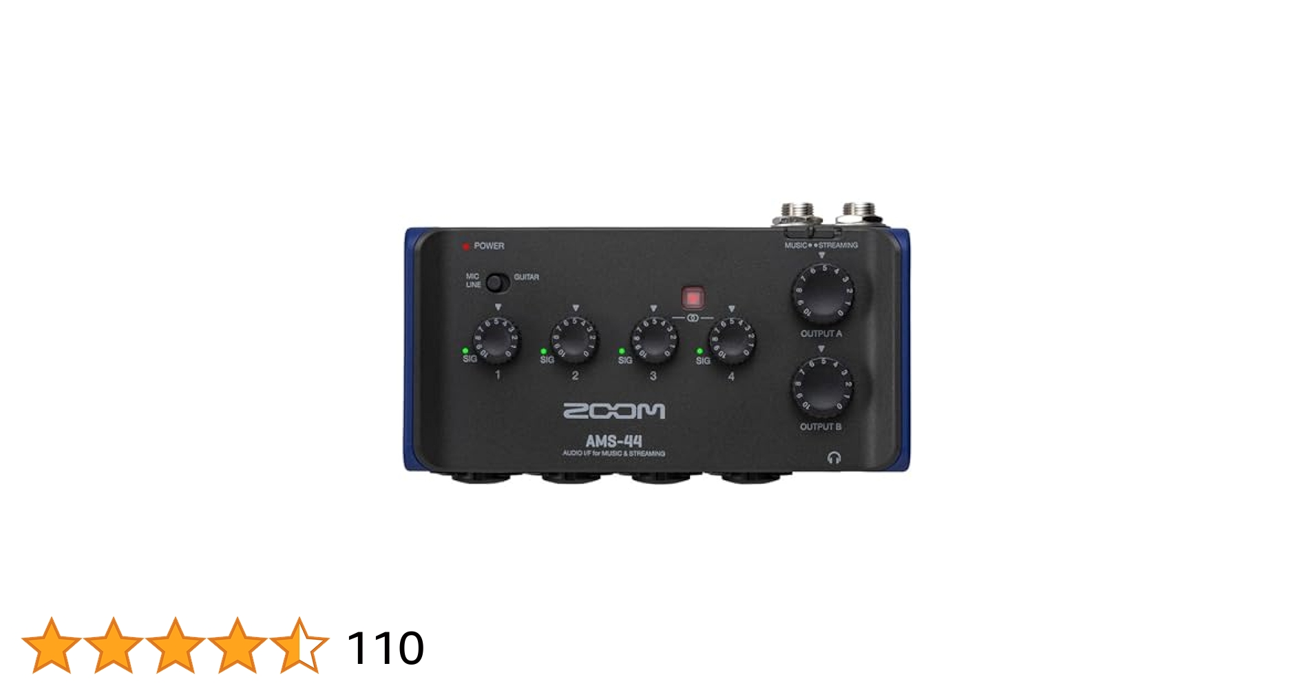ZOOM ズーム AMS-44 オーディオインターフェース ブラック Amazon.co.jp: ZOOM ズーム AMS-44 オーディオインターフェース