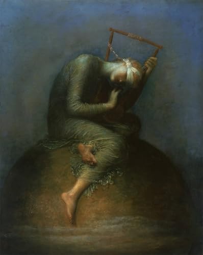 Pintura murales lienzo de Watts para un dormitorio elegante y con arte clásico de 60x90cm