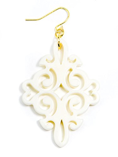 ZENZII Acrylic Resin Twirling Drop Earrings for Women3