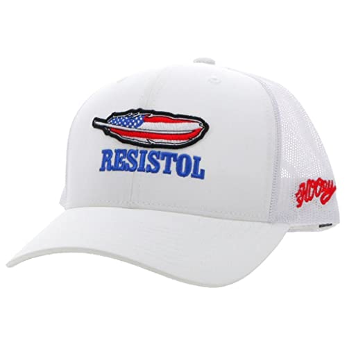 Hooey Resistol Adjustable Snapback Hat (White) #TOP21