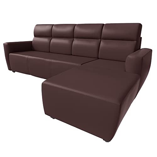 Image of Wakefit Sofa Set | 3 Year Warranty | Sofa 3 Seater, 3 Seater Sofa for Living Room, Wooden Sofa Set, 3 Seater + Right Aligned, Sofa for Living Room - Belize(Romance : Dark Fantasy)
