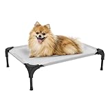 YesNow Cooling Elevated Dog Bed, Portable Raised Pet Cot with Washable & Breathable Mesh, No-Slip Feet Durable Dog Cots Bed for Indoor & Outdoor Use（Small）