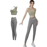 [Olabela] スポーツブラ レディース 揺れない ブラジャー スポーツブラジャー しっかりサポート ヨガブラ トレーニング レディース 伸張 完璧な形状 快適な動き 上下セット