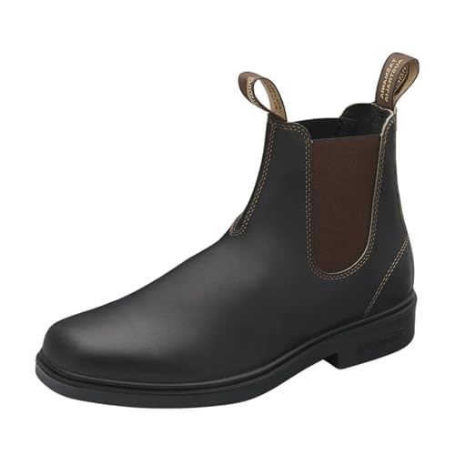 Image of Blundstone Original 500 Series Unisex Premium Water Resistant Leather Chelsea Boots for Men and Women with Shock Absorption and Cushioned Midsole, Stout Brown, 11 .5US Men / 13.5 US Women / 10.5 AU