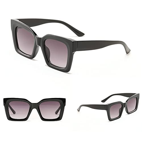 Oversized Square Sunglasses For Women Fashion UV400 Protection Big Large UV Protection Men Sun Glasses2