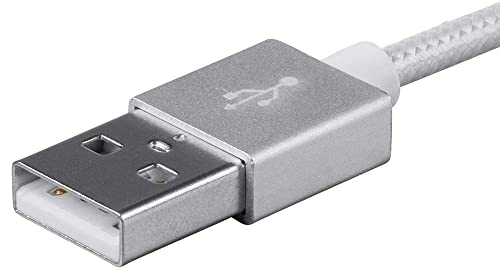 Monoprice Apple Mfi Certified Lightning To Usb Charge & Sync Cable - 1.5 Feet - White Compatible With Iphone X 8 8 Plus 7 7 Plus 6S 6 Se 5S, Ipad, Pro, Air 2 - Palette Series #TOP5