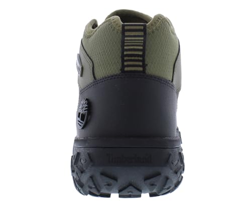Image of Timberland Greenstride Motion 6 Mid Lace Hiker Boot Mens Shoes Size 8.5, Color: Dark Green Helcor /Forest Green