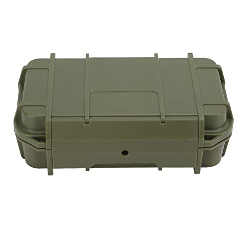 Waterproof Hard Tool Case, Wear Resistant Pressure Resistant Safety Instrument Tool Box Durable Impact Resistant Double Layer For Outdoor Double Waterproof Box, Army Green #TOP7