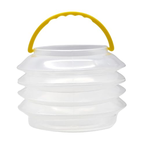 HUIFACAI Collapsible Brush Washer Washing Bucket Brush Holder Round Paint Brush Washing Bucket for Watercolor Oil Painting, Large, As the Pic Show