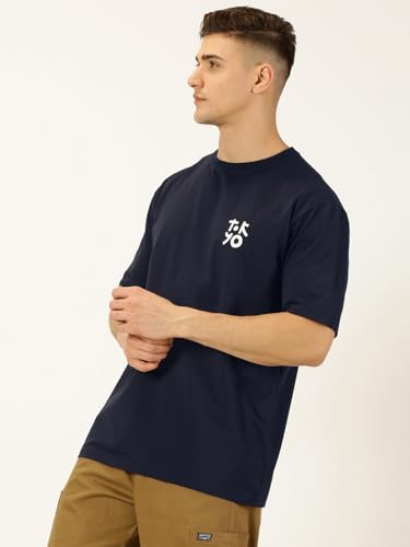 Image of Thomas Scott Men's | Graphic | Half Sleeve | Oversized Fit | Cotton Blend | Crew Collar | Casual Tshirt