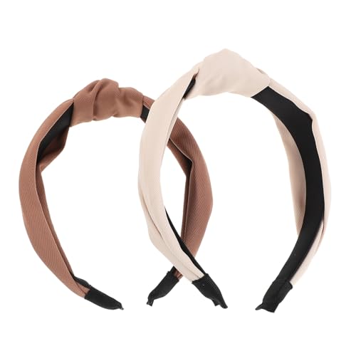 TOPPERFUN Knotted Wide Headbands 2pcs for Women