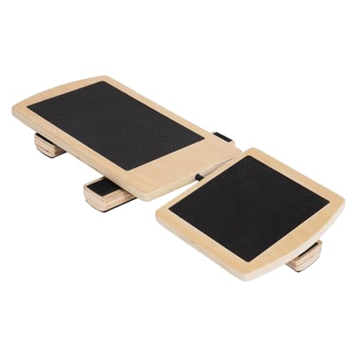 Tabla de equilibrio de tobillo – 29 x 11 x 1,5 cm, tabla de ejercicios de madera | Entrenadores de fuerza portátiles para estabilidad, coordinación de piernas, ejercicio de piernas, herramienta de