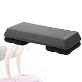 HIMABeauty Unisex Ajustable Step Aeróbic, Fácil De Montar Step-Bench, Stepper óptimo para El Aeróbic Y El Fitness, Superficie Antideslizante,Gris