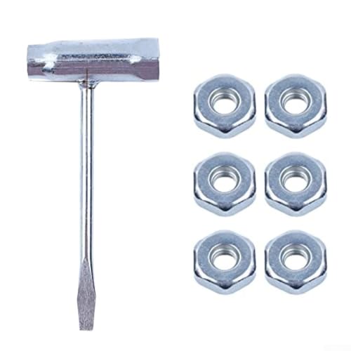 Pumixiy 2-in-1 Chainsaw Tool: Wrench Scrench for 017 018 019 020 021 023 024 025 026 028 034 Compatibility, Stainless Steel Combination Screwdriver with Bar