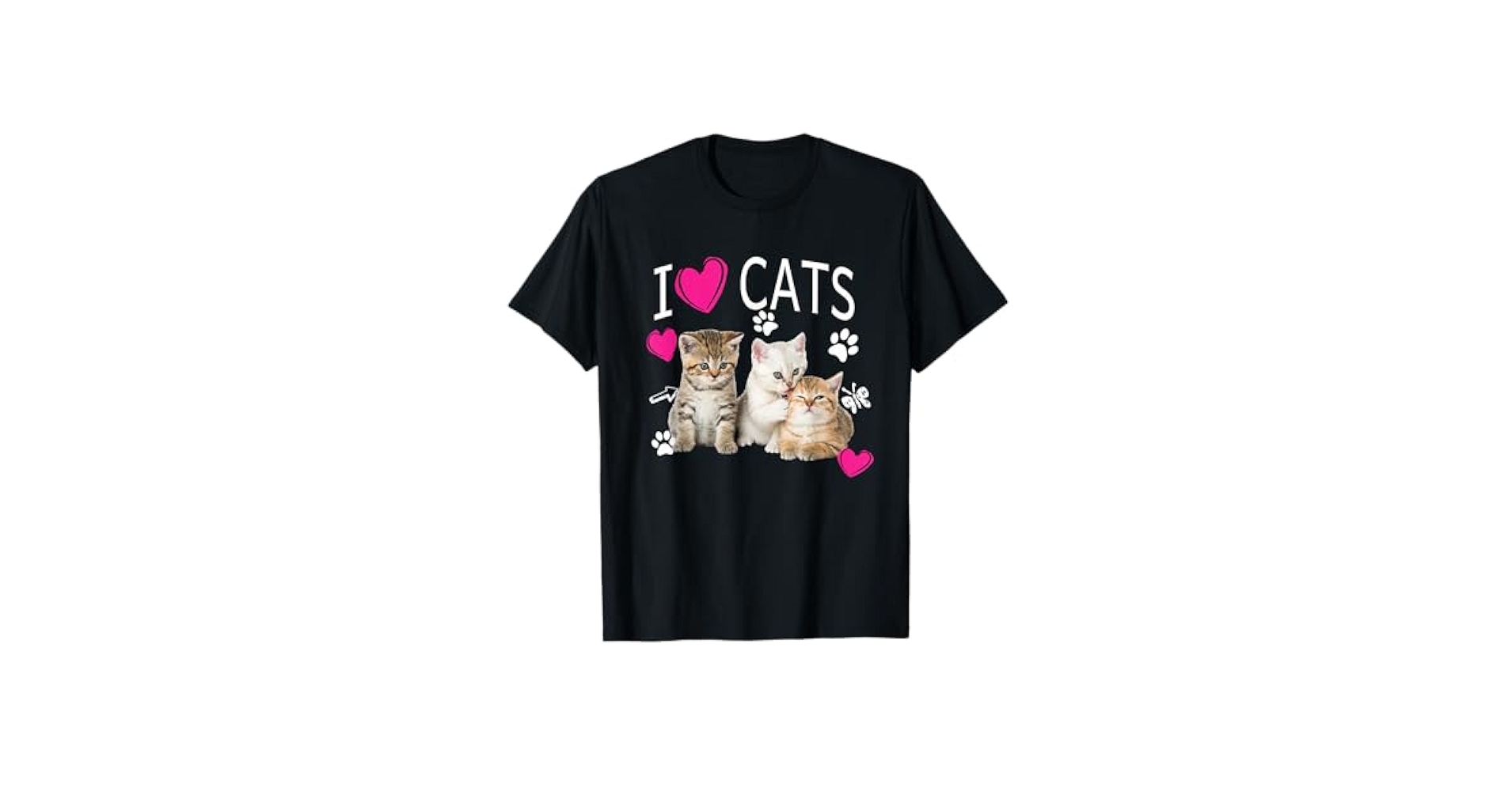 【ITZAVIBE】I LOVE CAT T SHIRT I LOVE CATS NOT YOU WOMEN FIT T-SHIRTS - ITZAVIBE