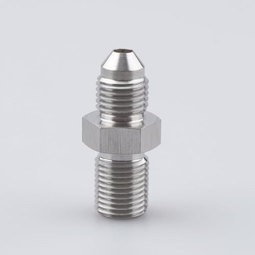 Image of AC PERFORMANCE 3AN Male Flare to M10x1.0 Metric Fitting Stainless Steel
