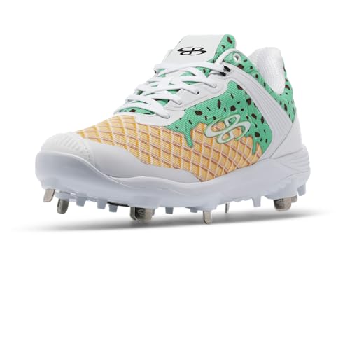 Boombah Viper Women's Metal Cleat - Ice Cream Pitching Toe - Multiple Color Options - Multiple Sizes