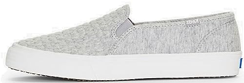 Image of Keds Womens Double Decker Canvas Slip On Sneakers Shoes Casual - Black