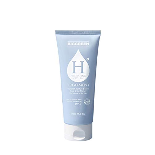 Big Green H Hydrating Damage Care Treatment 5.7 fl oz.-EWG VERIFIED, Dry & Damaged, Chemically & Color Treated, Moisturizing & Softening-Silicone Free-Replenish Elasticity&Shine