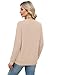 WIHOLL Tops for Teachers Womens Sweaters Lightweight Long Sleeve Shirts Crewneck Early Fall Fashion Clothing Business Casual Outfits for Women Apricot L