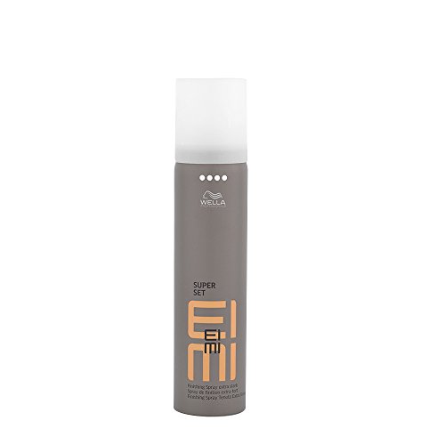 Wella EIMI Super Set – Spray fijador para una fijación extra fuerte y fiable – con fórmula de protección UV y protección contra la humedad y el calor – 1 x 75 ml