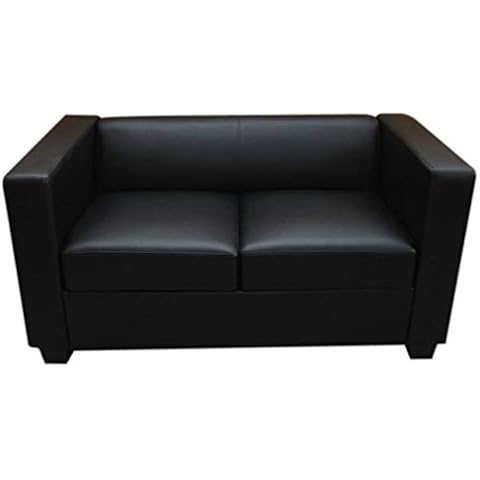 Mendler 2er Sofa Couch Loungesofa Lille - Leder Cover