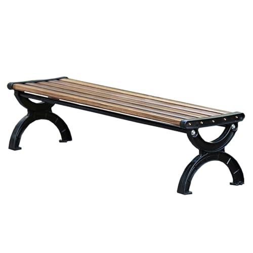 ZMTGLTG Banco De Parque For Exterior con Estructura De Hierro Forjado De Fibra De Carbono. Resistente Al Agua Y A La Corrosión For Una Mayor Durabilidad.(150cm)