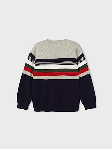 Mayoral Stripes Sweater for Boys Navy2