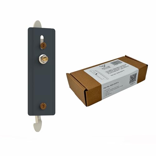 Bullfix Radiator Support Bracket Kit with Heavy Duty Plasterboard Fixings - Secure Column & Designer Radiator Mounting Brackets for Vertical/Horizontal Installation, 4 Pack, Anthracite