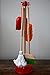 JustForKids Wooden Detachable Kids Cleaning Set - Duster, Brush, Mop, Broom and Hanging Stand Play - Housekeeping Kit - STEM Toys for Toddlers Girls & Boys, Total 6 Pieces,Multi Color,10071