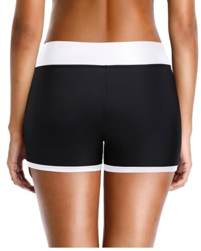 Image of Yonique Womens Swim Shorts Bathing Suits Bottoms Swimsuit Bottoms(Available in Plus)