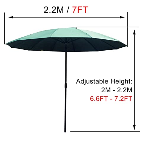 Parasol de jardín y playa CLSDRZC cubierta portátil para piscina y comercio exterior 2