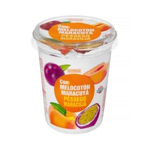 Yogur cremoso Hacendado con melocotón y maracuya Bote 500 g Pack 2