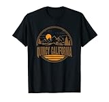 Vintage Quincy, California Mountain Hiking Souvenir Print T-Shirt